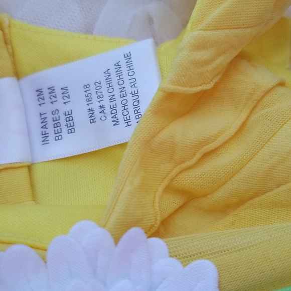 NWT Youngland Baby Yellow Flower Dress - Picture 9 of 11
